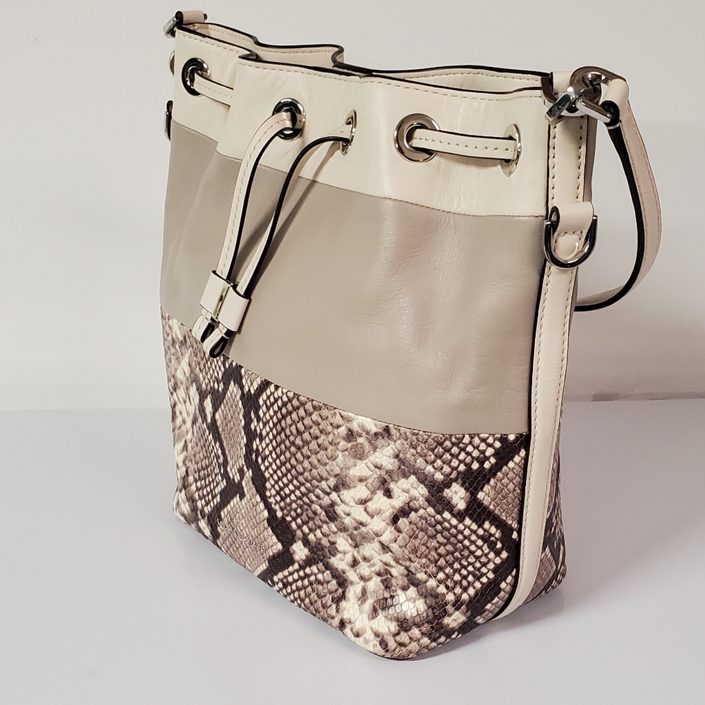 Michael Kors Dottie Embossed Python Leather Large… - image 3